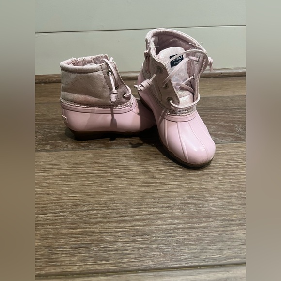 Sperry Other - Toddler Sperry Saltwater Duck Boots Pink